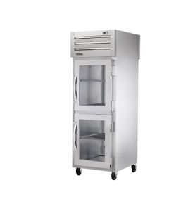 True STG1RPT-2HG-1S  - Single section Pass thru refrigerator w/2 half glass doors
